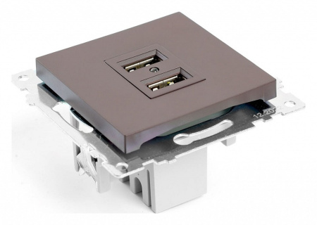 Розетка USB без рамки Stekker Катрин 49027