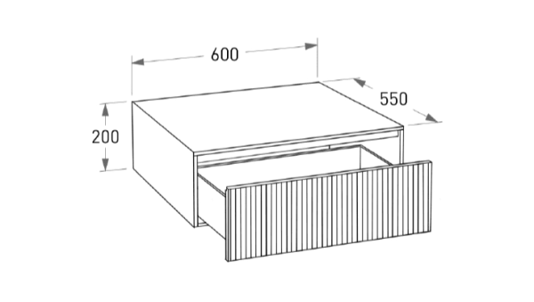 Тумба Salini Armonia 60 27A.1.600.200.14.0 бронза