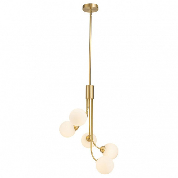 Люстра на штанге Belfast Bryson L-8130-5A BR GL