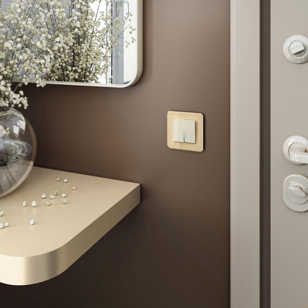 Рамка на 1 пост Werkel Elite (айвори стекло) W0012443