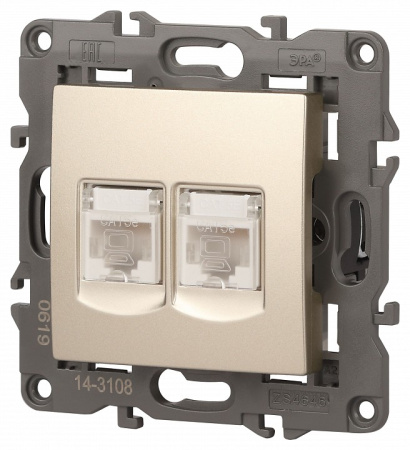 Розетка Ethernet RJ-45 без рамки Эра Эра Elegance 14-3108-04