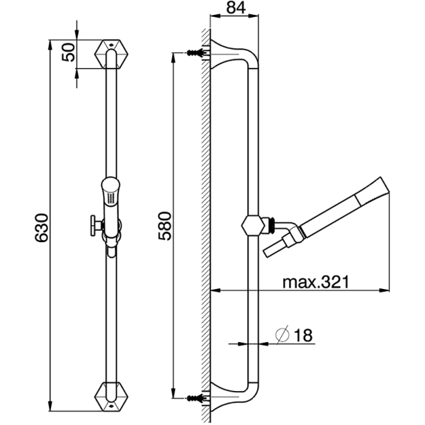 Душевой гарнитур Cisal Cherie CE00311021