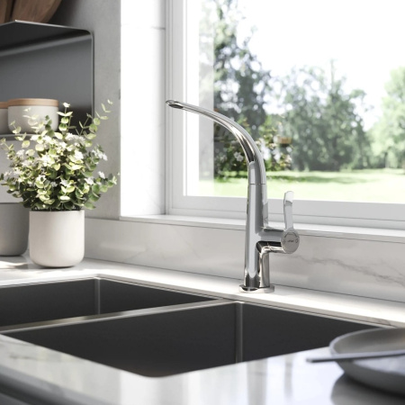 Смеситель для кухни Paini Serene SECR571LMKM хром
