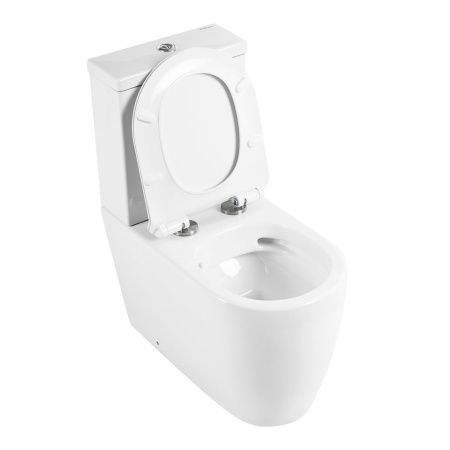 Унитаз-компакт безободковый BelBagno MARINO BB105CPR с сиденьем BB2111SC