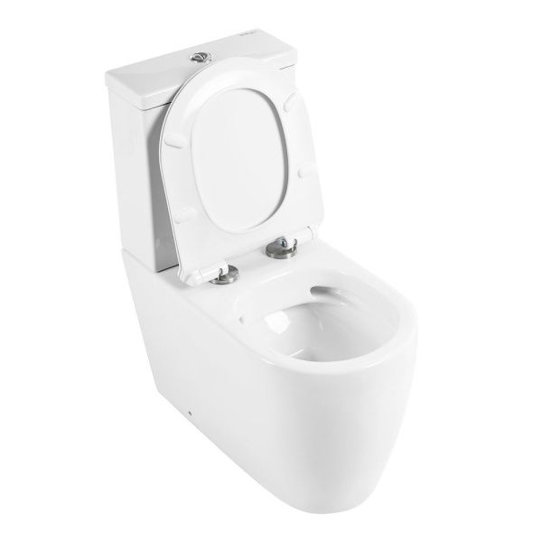 Унитаз-компакт безободковый BelBagno MARINO BB105CPR с сиденьем BB2111SC