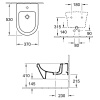 Биде подвесное Villeroy&Boch Omnia Architectura 54840001