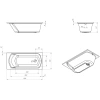 Акриловая ванна 170x70 см Eurolux Miamika E1017070031