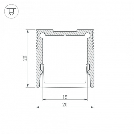 Профиль накладной Arlight SL-SLIM 047632