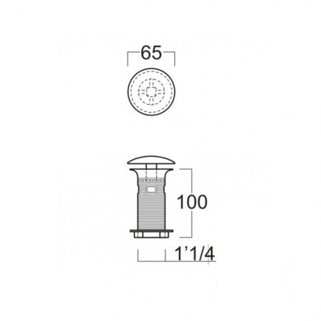 Донный клапан Simas PH100