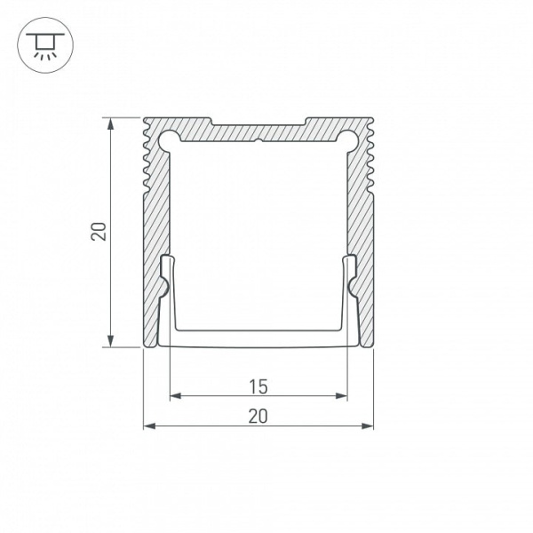 Профиль накладной Arlight SL-SLIM 047631
