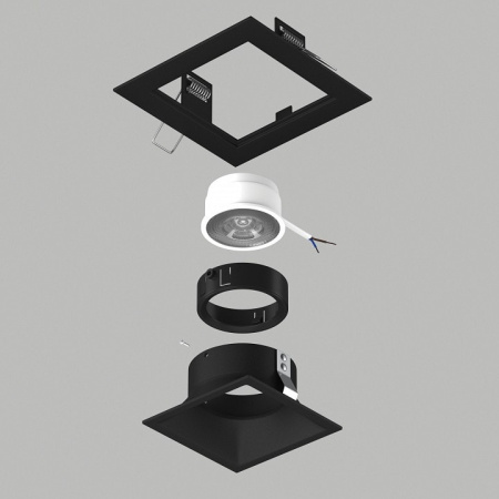 Встраиваемый светильник Lightstar Domino D51707BMOD