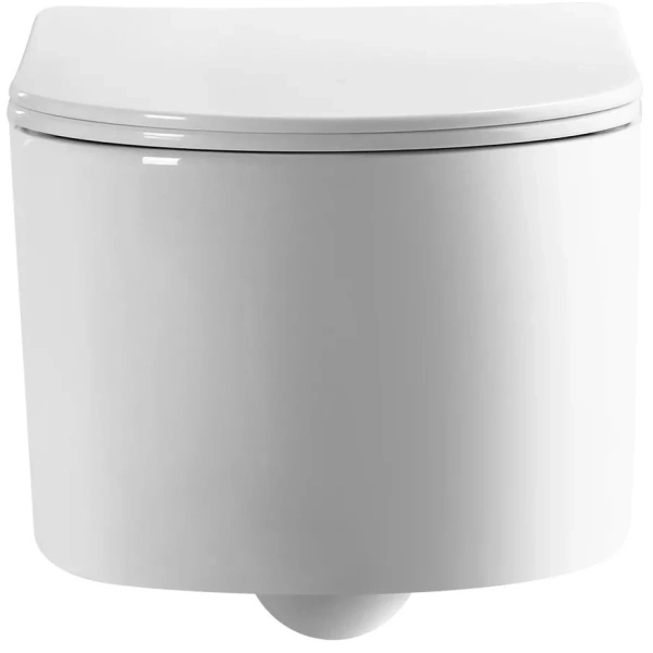 Унитаз подвесной GID Tr2150 безободковый, с сиденьем микролифт, белый