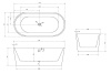 Акриловая ванна Abber 170x80 AB9209
