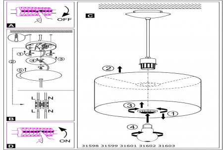 Подвесной светильник Eglo Maserlo 31603