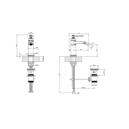Смеситель для раковины Gessi Venti 20 65007#031