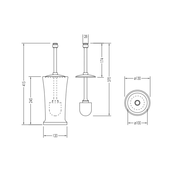 Ершик Devon&Devon First Class DD33120BR бронза