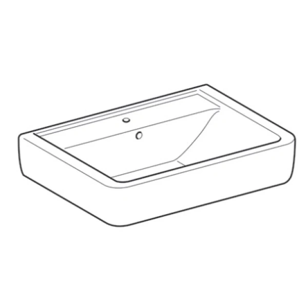 Раковина 65x48 см Geberit Renova Plan 225165000