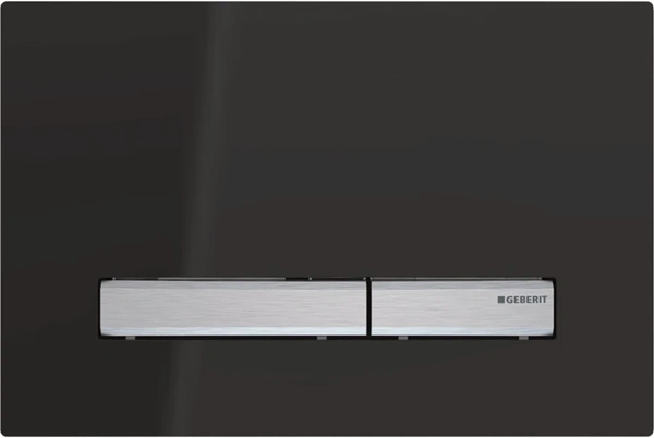 Инсталляция для унитаза Geberit Duofix Sigma 50 111.300.00.5 + 111.815.00.1 + 115.788.DW.2 с кнопкой смыва, черный/нержавеющая сталь