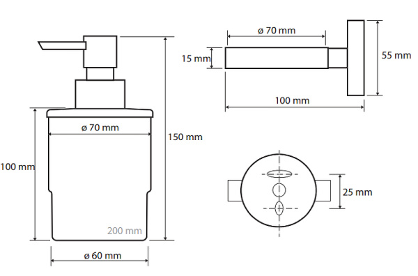 Дозатор мыла Bemeta Omega 138709041
