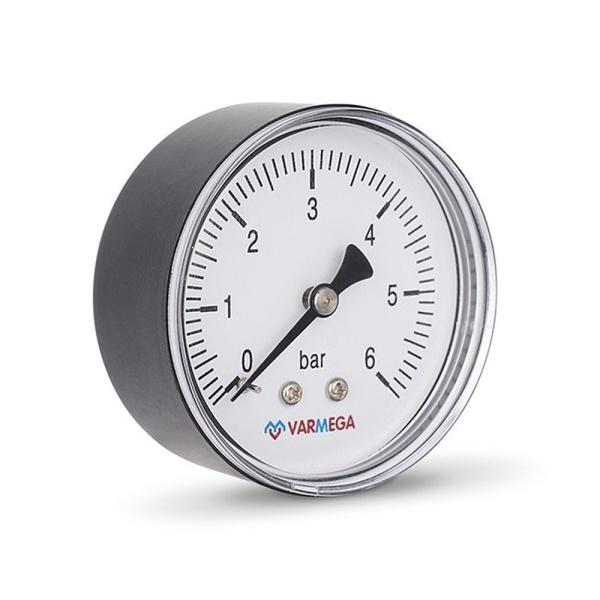 Манометр VARMEGA аксиальный 63 мм, 6 бар, 1/4", VMMT08-630602