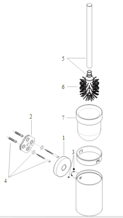 Ершик для унитаза hansgrohe Logis 40522000