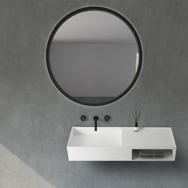 Тумба с раковиной Abber Stein 80 AS2649-0.8 белый