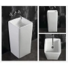 Раковина CeramaLux P7005L 40x40 см, напольная, белый