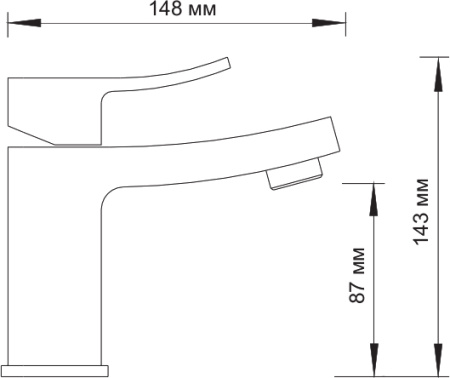 Смеситель для раковины WasserKRAFT Aller 1063WHITE