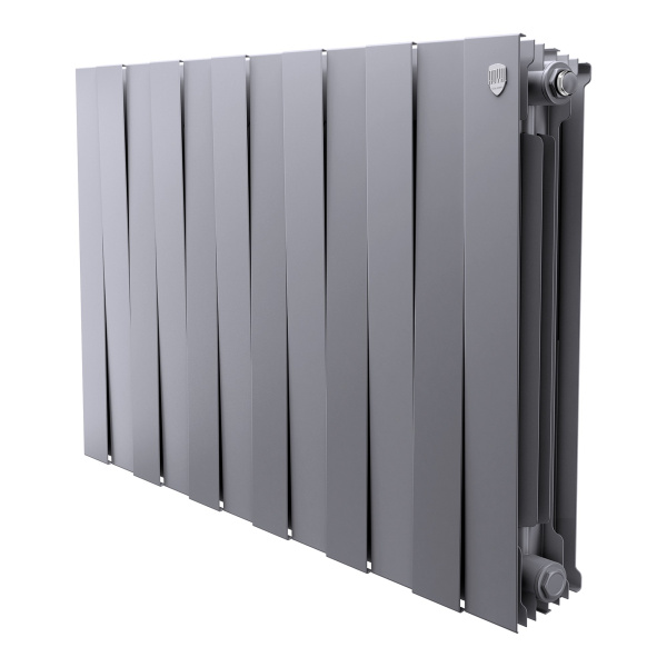 Радиатор биметаллический Royal Thermo PianoForte 500 Серебристый - 12 секц.