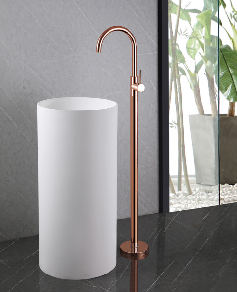 Смеситель для раковины Abber Wasser Kreis AF8141RG золото