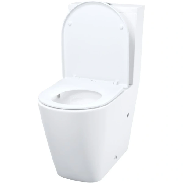Унитаз-компакт IDDIS Slide SLIRDSEi24 безободковый, торнадо, с сиденьем микролифт, белый