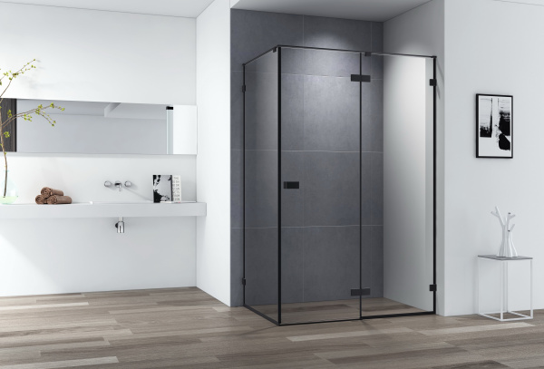 Душевой уголок Cezares Bellagio BELLAGIO-A-1-100-C-NERO черный матовый