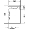 Раковина 70x54,5 см Duravit Starck 3 0312700000