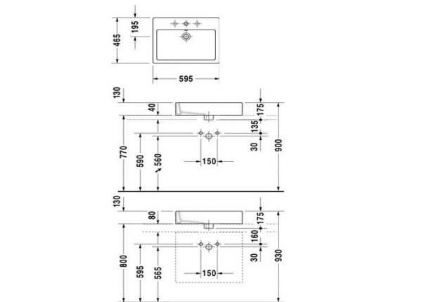 Раковина Duravit Vero 0452600000