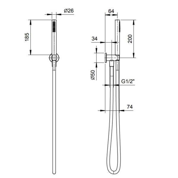 Душевой гарнитур Fantini Nice 86 Q8 8093