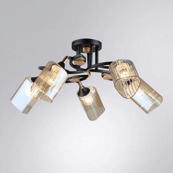 Люстра на штанге Arte Lamp Glamore A5076PL-5BK
