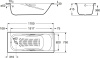 Ванна стальная Roca Princess N 170x75 2202E0000