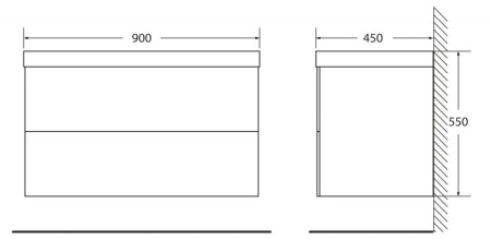 Раковина Belbagno Regina BB900/450-LV-MR-PR Белый