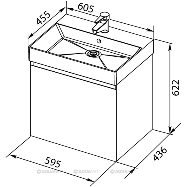 Раковина Aquanet Sanovit 60 Slim Synergy