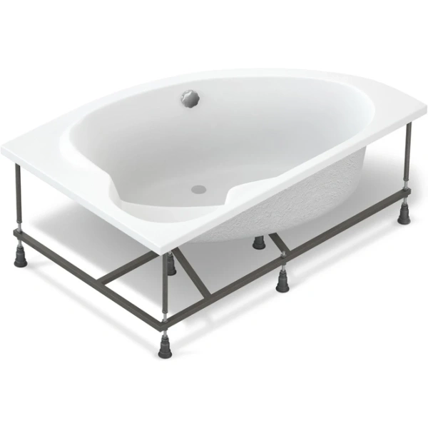 Акриловая ванна 153x100 см R Cersanit Kaliope WA-KALIOPE*153-P