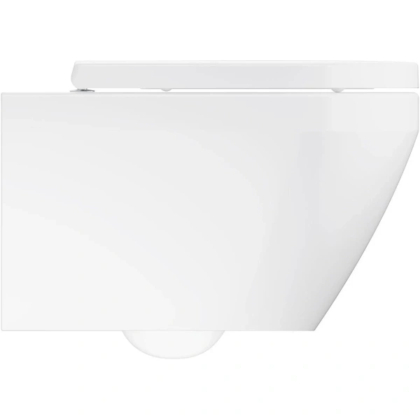 Унитаз подвесной Grohe Euro Ceramic 102510SH00 безободковый, торнадо, с сиденьем микролифт, альпийский белый