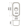 Кухонная мойка Omoikiri Omi 20-U 4997022 нержавеющая сталь