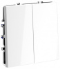 Выключатель двухклавишный без рамки Voltum S70 VLS020101