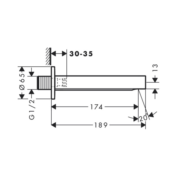 Излив hansgrohe Finoris 76410670 черный матовый