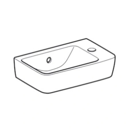 Раковина 40x25 см Geberit Renova Compact 276140000