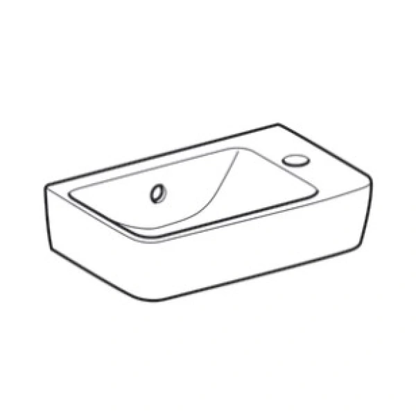 Раковина 40x25 см Geberit Renova Compact 276140000
