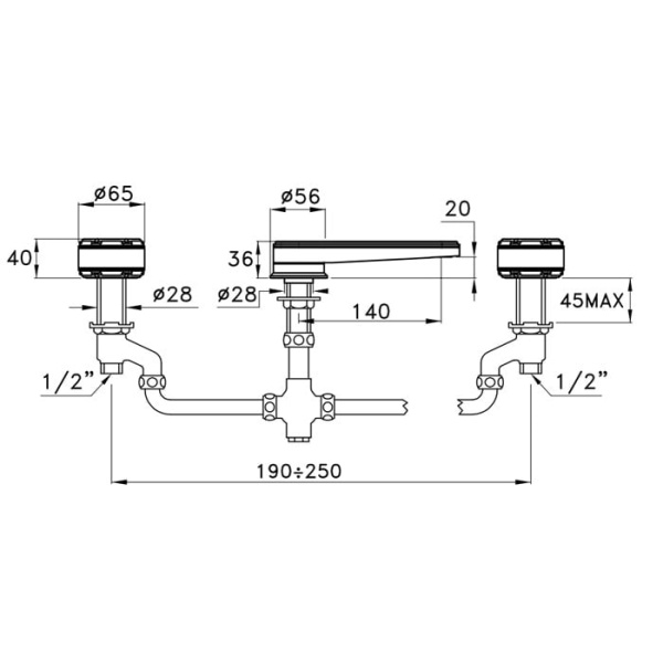 Смеситель для раковины Stella Timeaster TL 00021 CR00BL