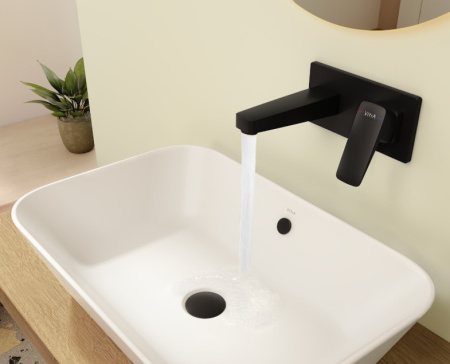 Смеситель для раковины Vitra Root Square A4273836EXP черный матовый