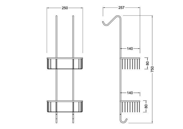 Полка двойная Timo Nelson 150084/00