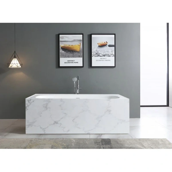 Ванна из искуственного камня Abber Blitz 180х85 AS9501GB белый